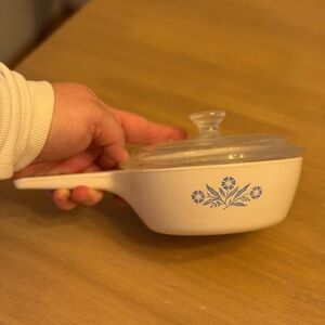 Vintage 1960s/70s Corning Ware P-83-B Blue Cornflower Skillet & Lid (6.5 inch)